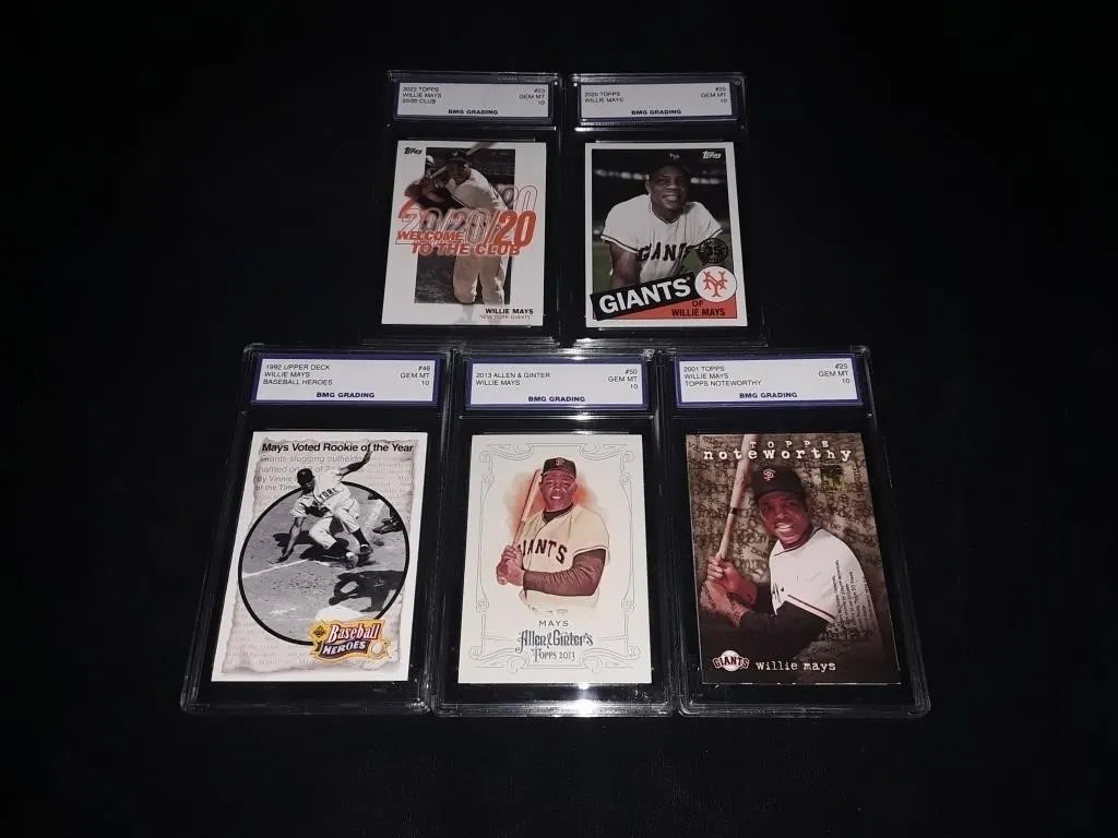Willie Mays Graded 10 Card Lot