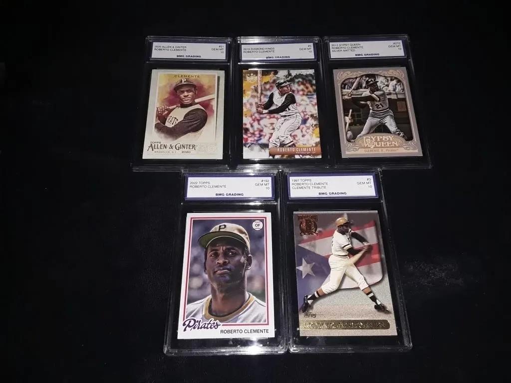 Roberto Clemente Graded 10 Card Lot