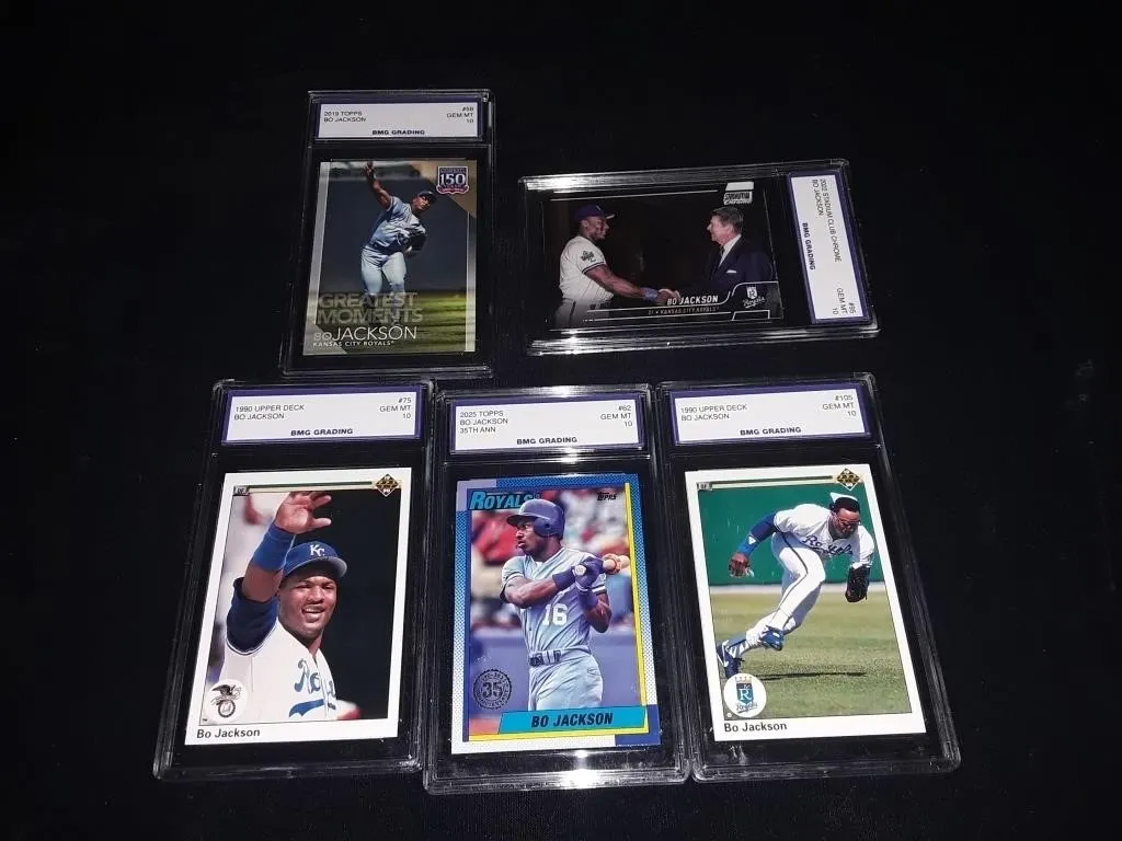 Bo Jackson Graded 10 Card Lot