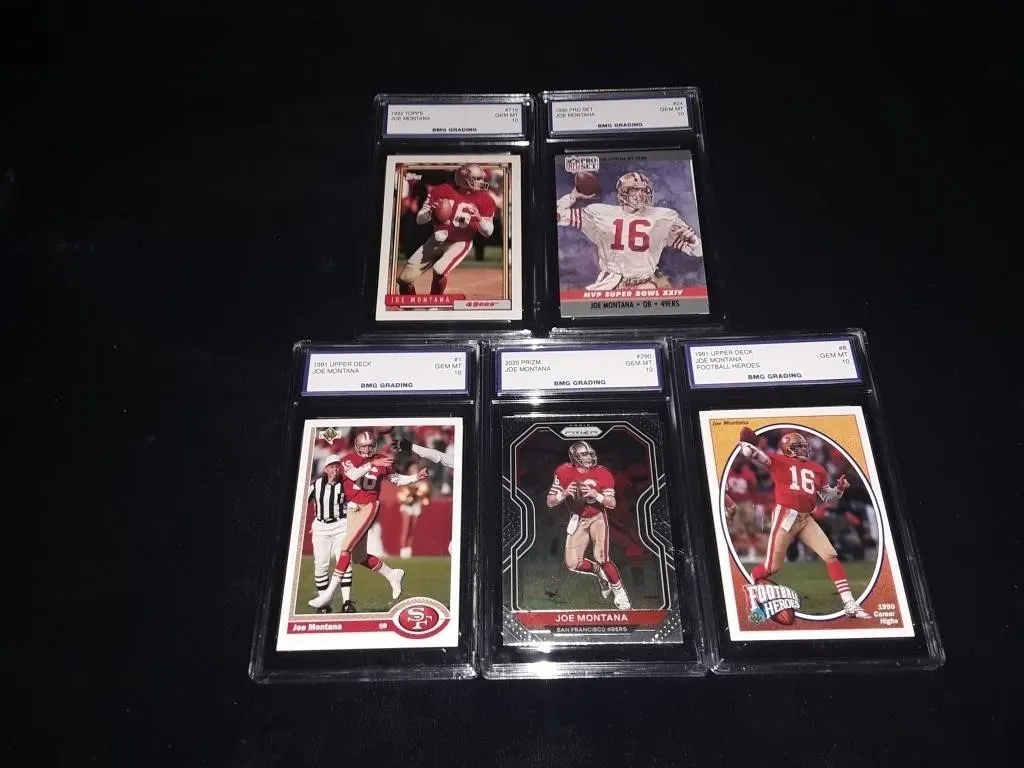 Joe Montana Graded 10 Card Lot