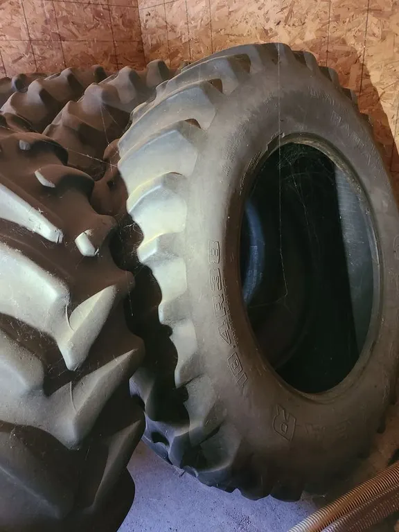 5 Used 18.4x38 Radial Tires. One Firestone, 4 Goodyear