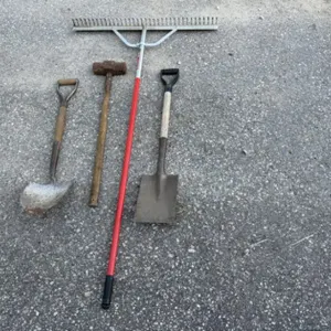 Shovels, Sledge Hammer & Aluminum Landscape Rake