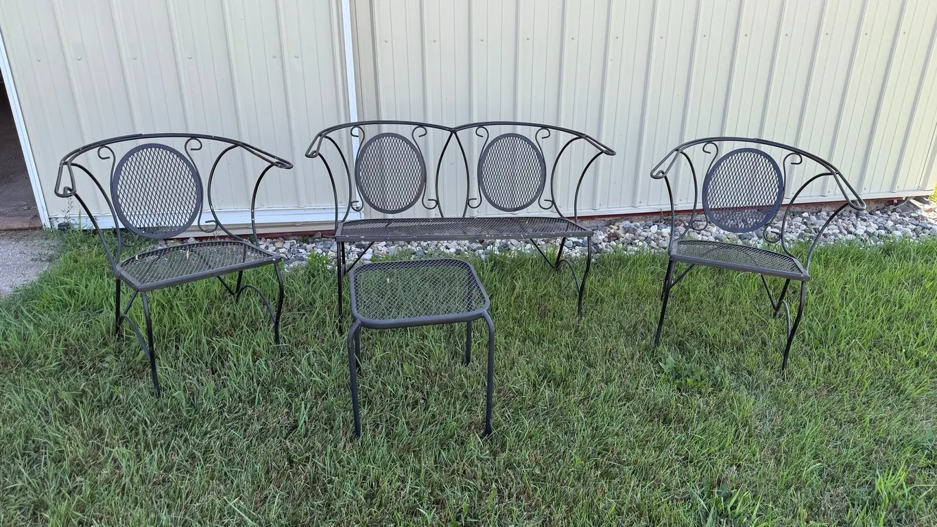 Metal Patio Furniture Set