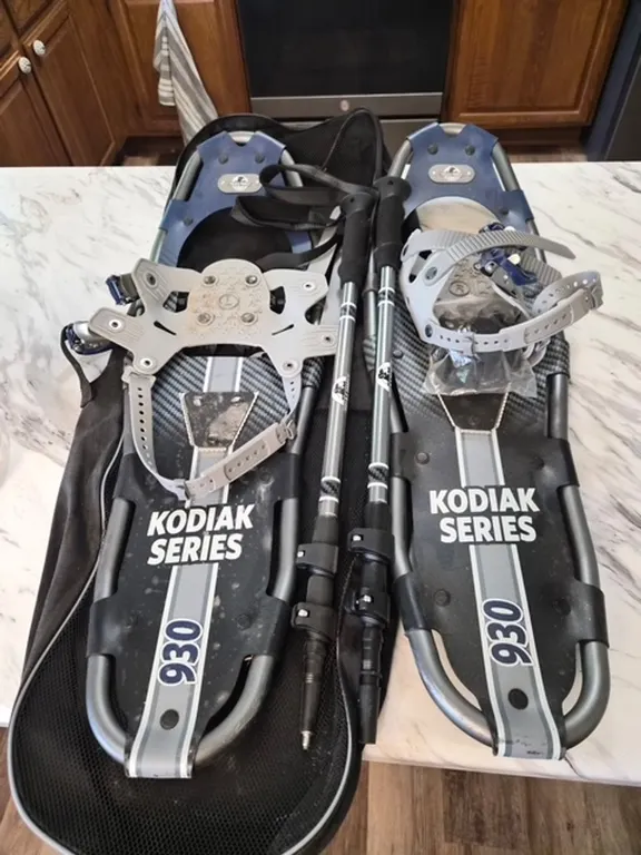 Snow Shoes and Poles rated to 250 lbs.