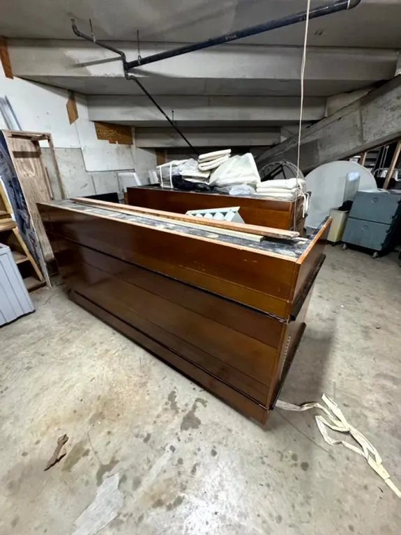 Rolling Wooden Portable Bars with Sinks & Ice Wells