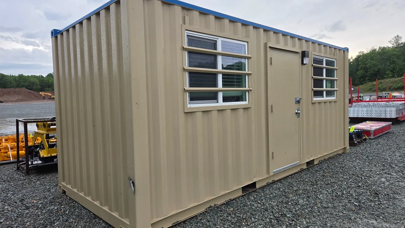 Unused Shipping Container Job Site Mobile Office