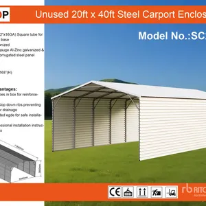 2026 SUNTOP SC2040B 20 ft x 40 ft Enclosed Carport (Unused)