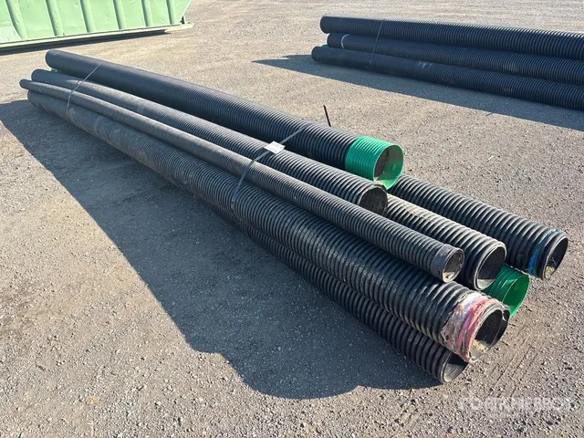 Quantity of (6) Corrugated HDPE Drainage Pipe