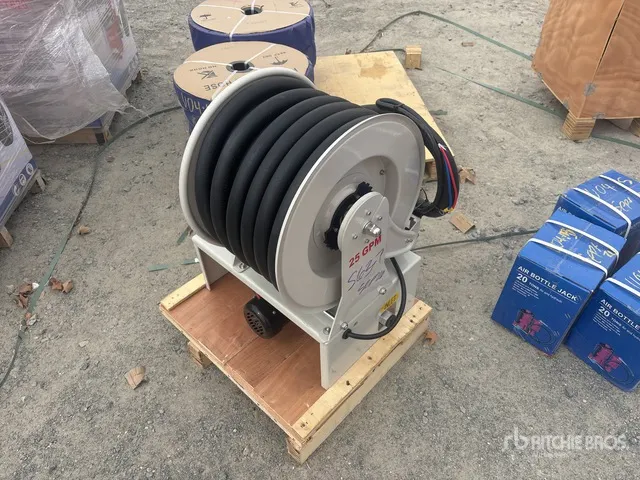 Electric Metered 50 ft Diesel Fuel Reel with HD 12v Pump (Unused)