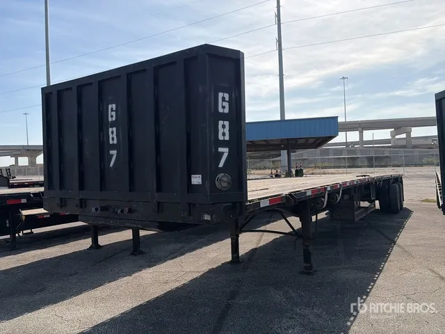2007 Transcraft 48 ft T/A Flatbed Trailer