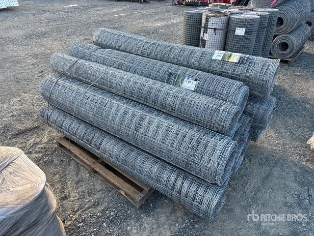 Quantity of (12) x 6 ft Galvanized Rolls of Deer Galvanized Fencing (Unused)