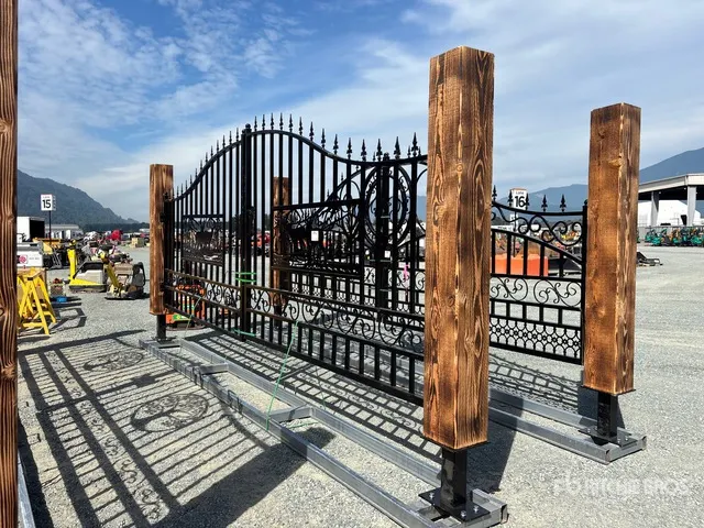 2026 EG Earthy Grounds EG-T20-DF 20 ft x 7 ft Steel Bi-Parting Driveway Gate (Unused)