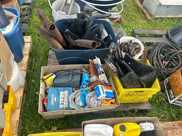Quantity of Wheel Seals, Caster Wheels, Coil Springs, Auger Blades, Brackets & Assorted Parts