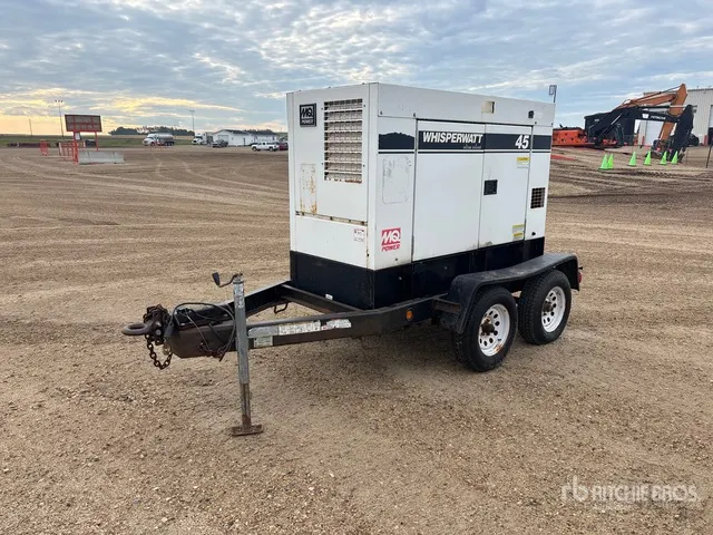 2012 MQ Power Whisperwatt 45 45 kVA Mobile Generator Set