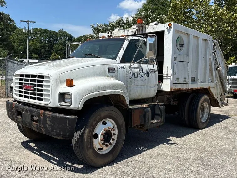 1999 GMC C7 refuse truck