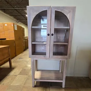 Wood Glass-Door Display Cabinet (Unused)
 UNRESERVED