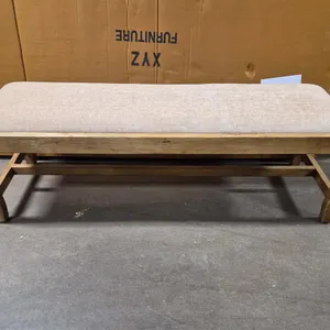 Upholstered Wood Bed Bench (Unused)
 UNRESERVED