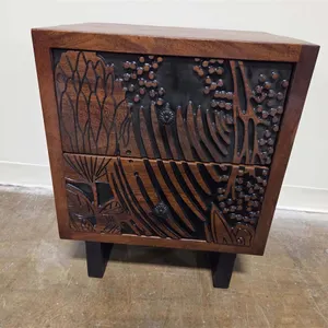 Carved Wood Side Table (Unused)
 UNRESERVED