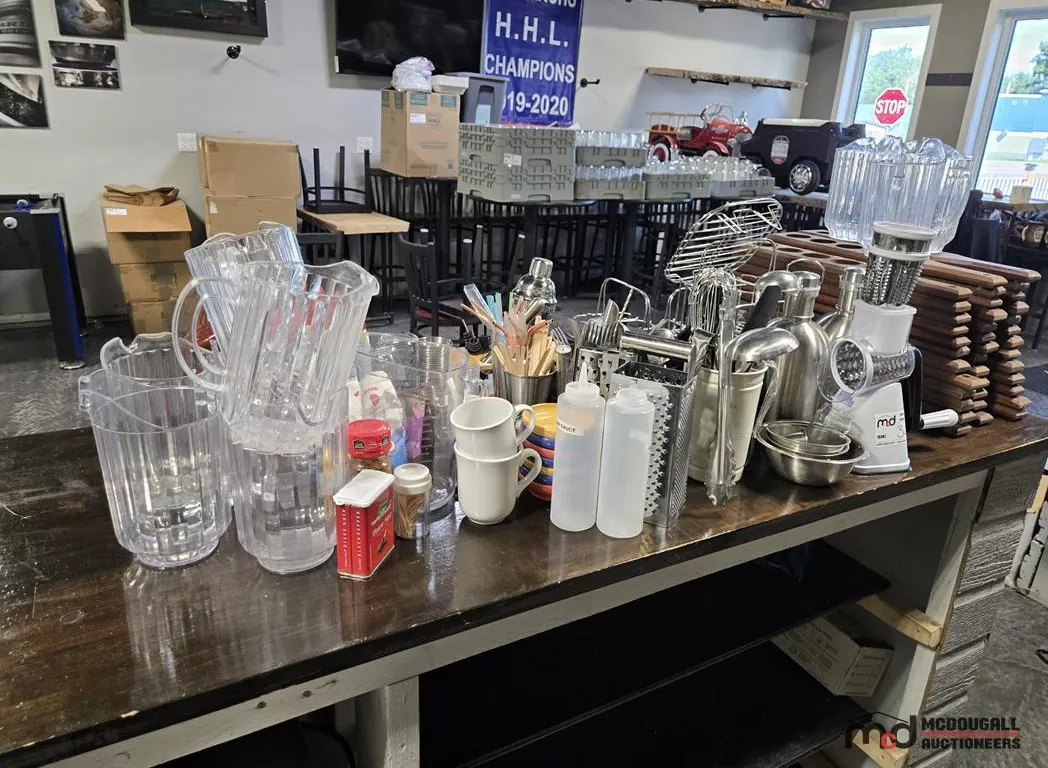 Assorted Bar and Kitchen Serviceware
UNRESERVED