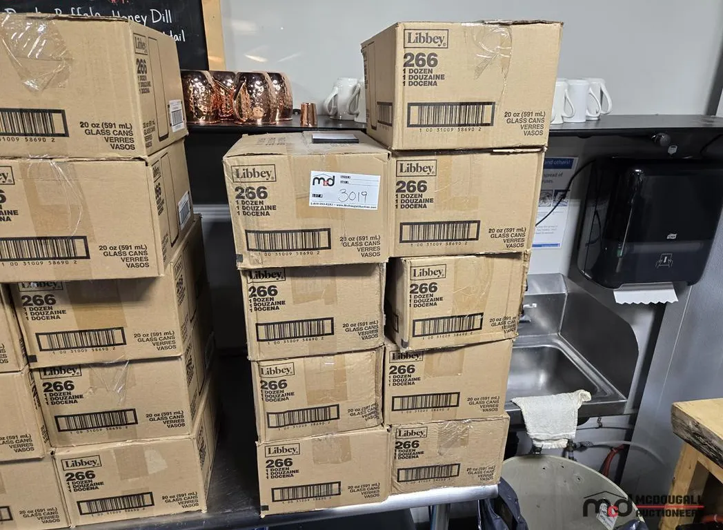 (9) Boxes of Libbey 20 oz Glass Can
UNRESERVED