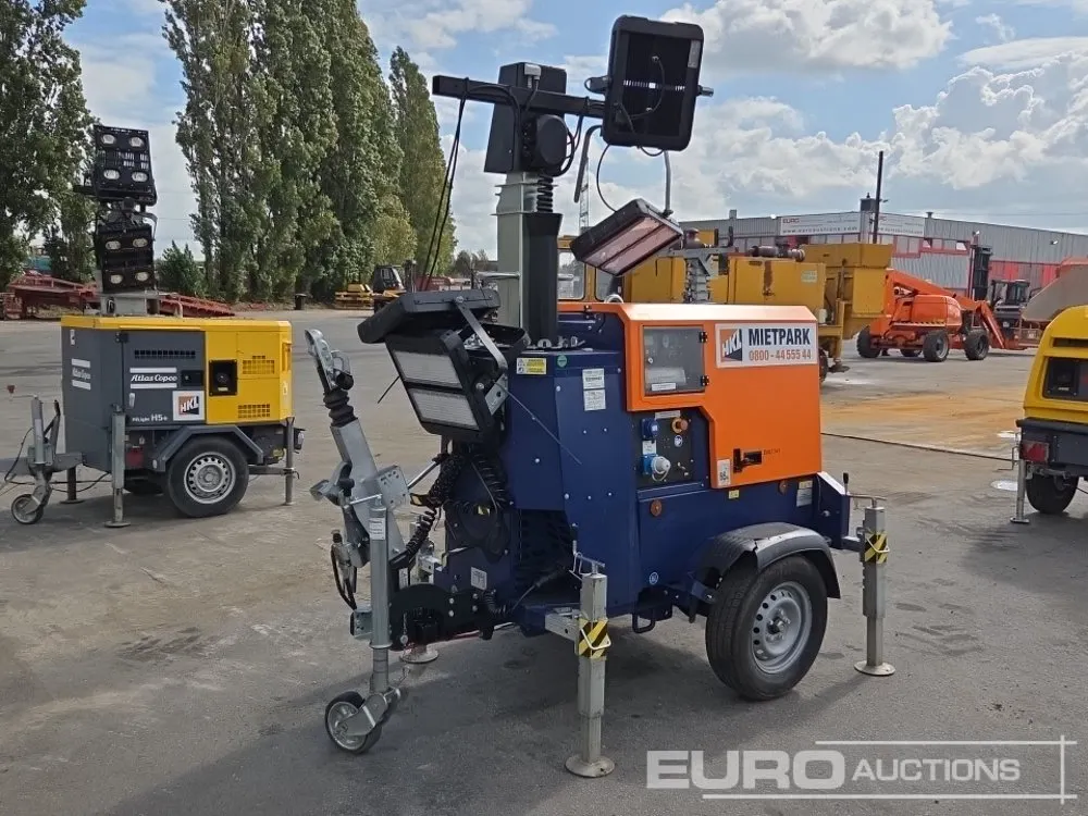 2025 Generac GLT4-A-FW, Single Axle Lighting Tower (German Reg. Docs Part I Available)