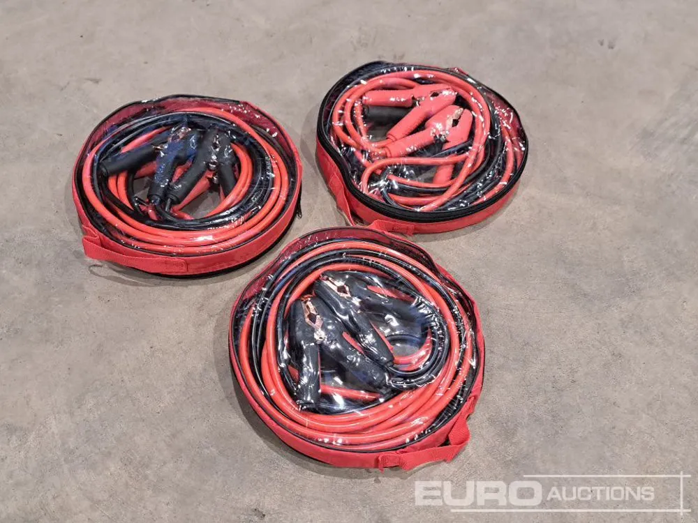 Unused Heavy Duty 3000Amp 6 Metre Jump Leads (3 of)