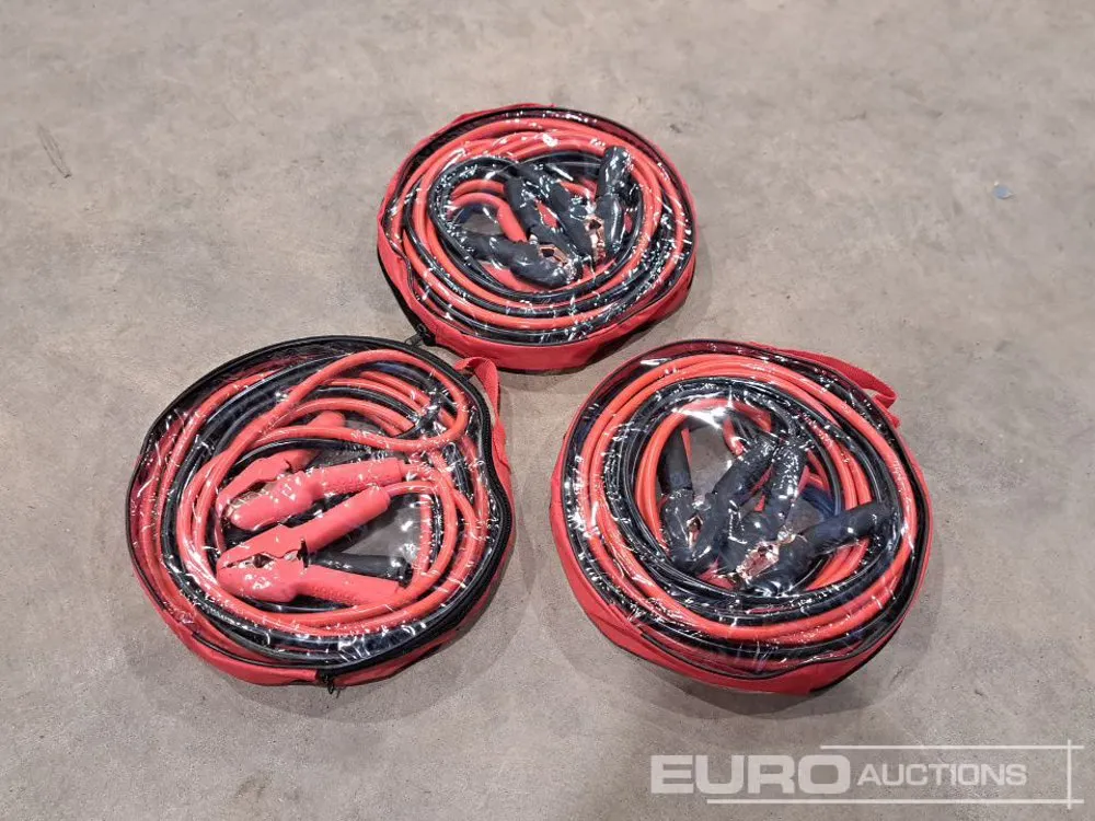 Unused Heavy Duty 3000Amp 6 Metre Jump Leads (3 of)