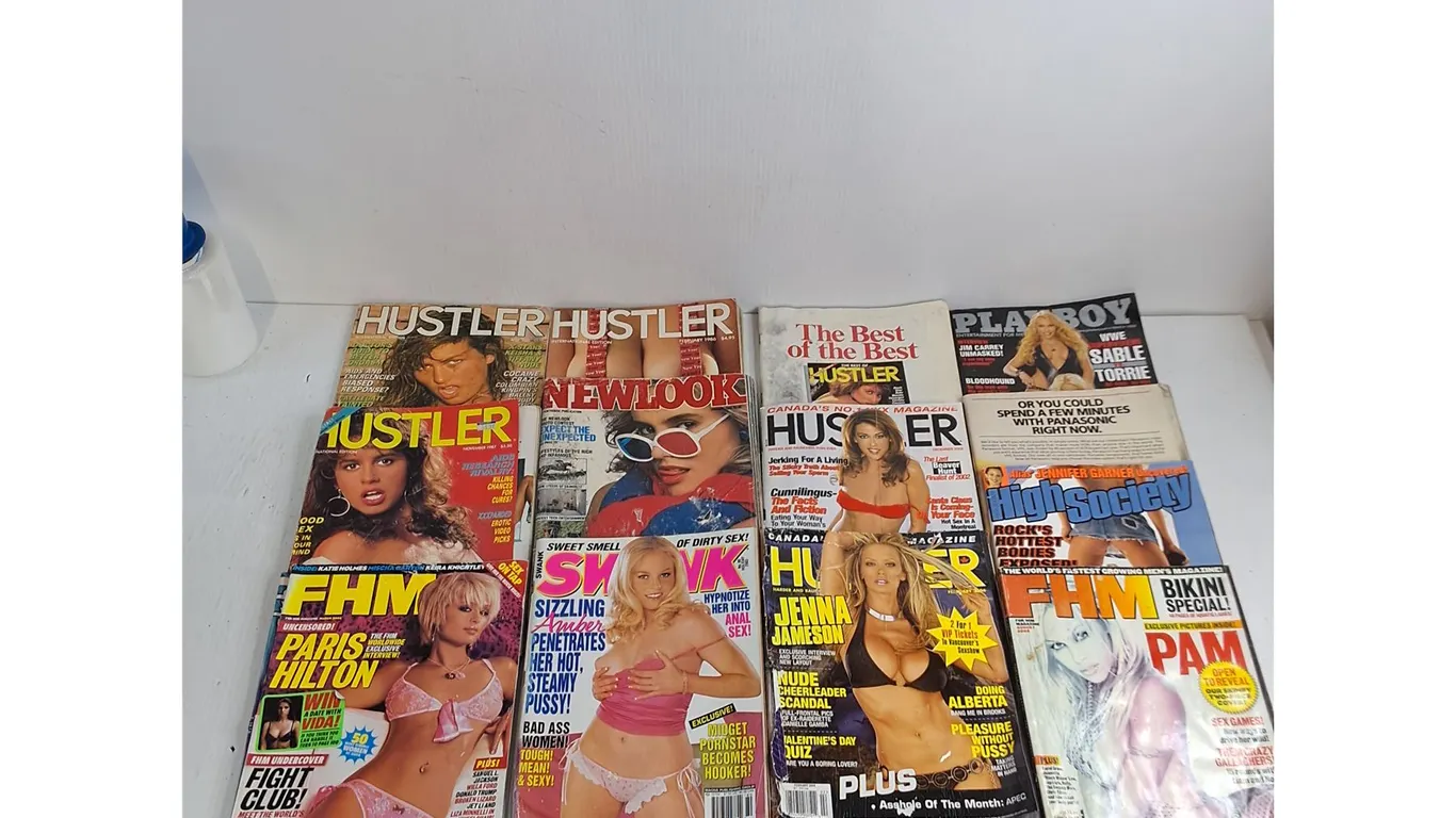 (13) Assorted XXX Magazines from 1980's to 2000's - Some Covers Missing