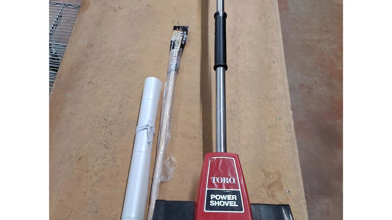 * Toro Power Shovel - Tested, Marshmallow Sticks, Roll of Gift Wrap - Cannot Ship