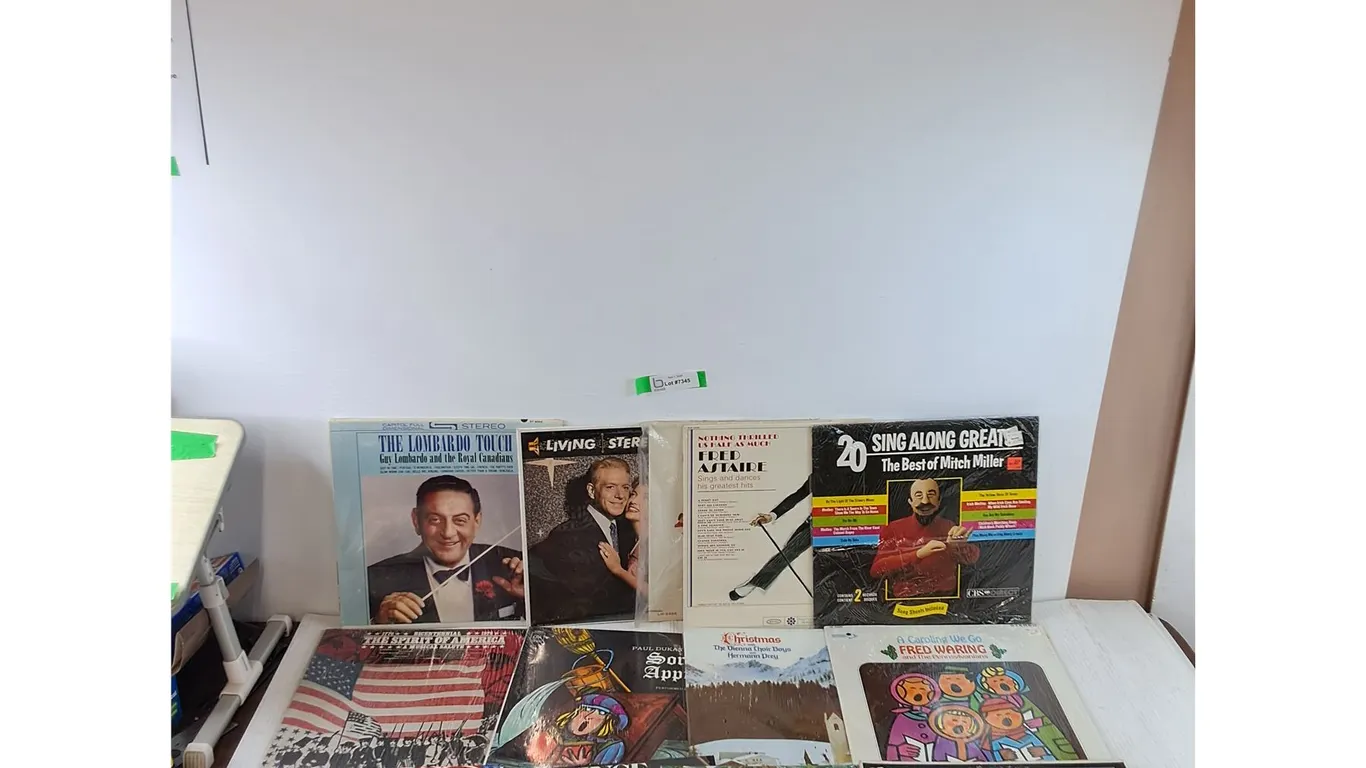 (13) Vinyl Records, Guy Lombardo, Fred Astaire, Andy Williams, Fred Waring