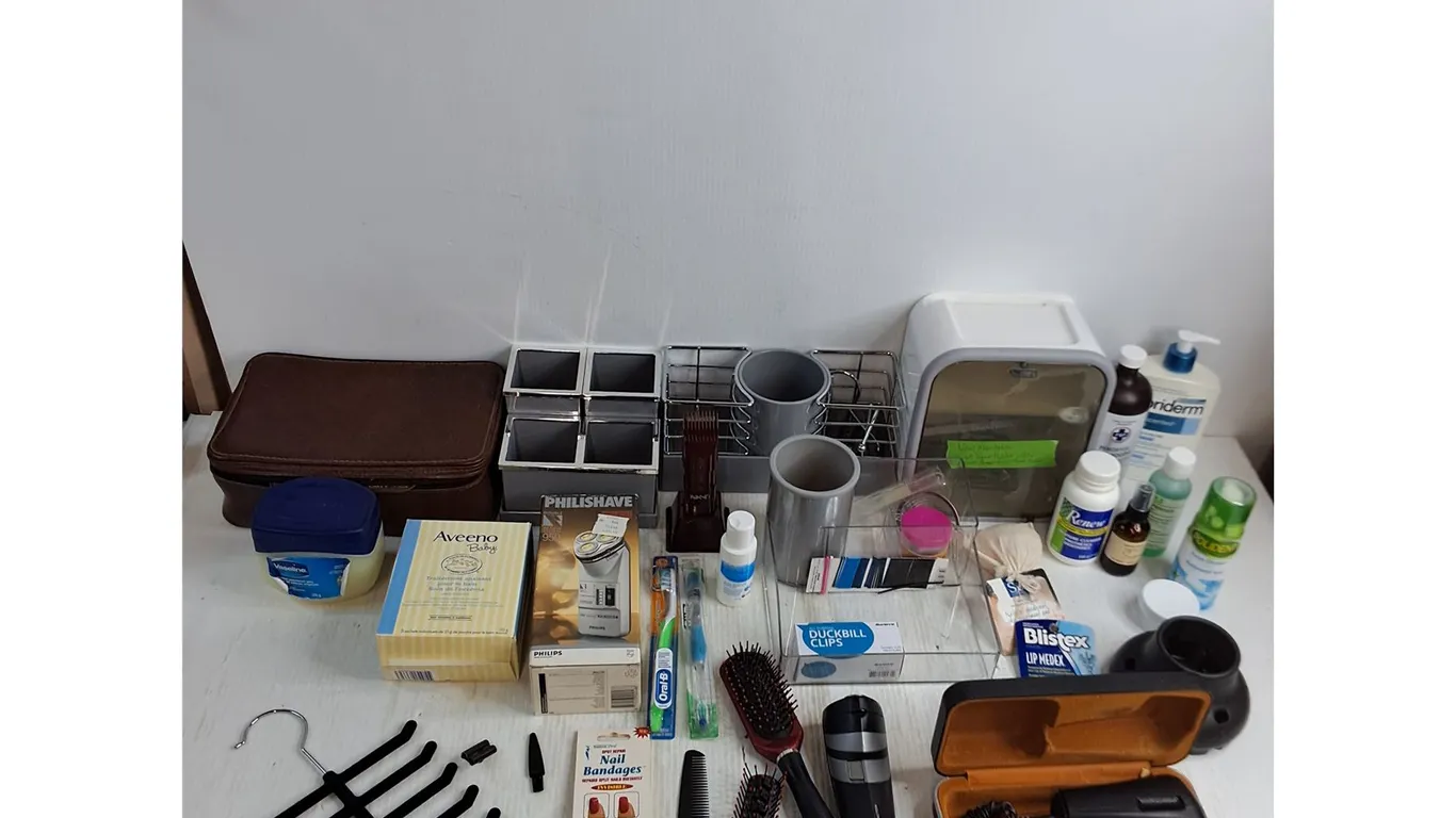 Bathroom Caddies, Electric Razors, Personal Products - Some Sealed