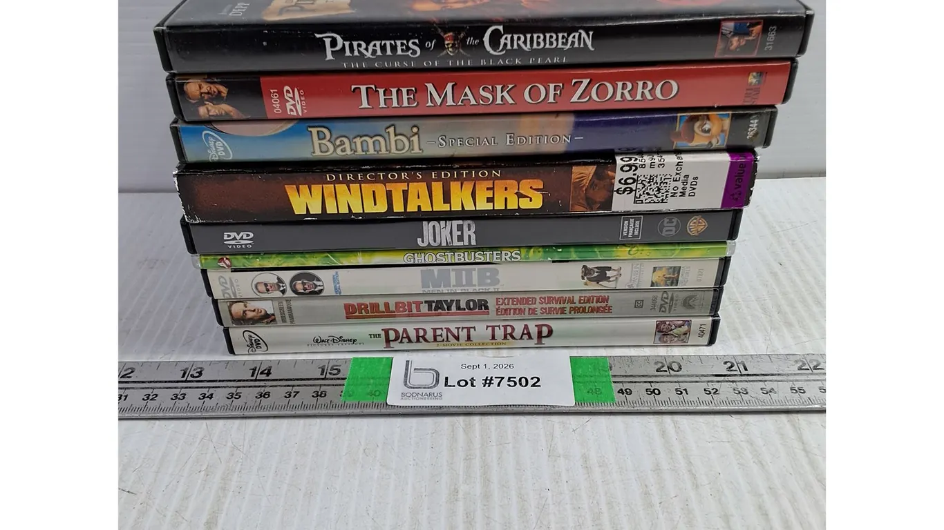 (9) DVD's-Bambi,Windtalkers,Joker,Parent Trap and more-missing disc