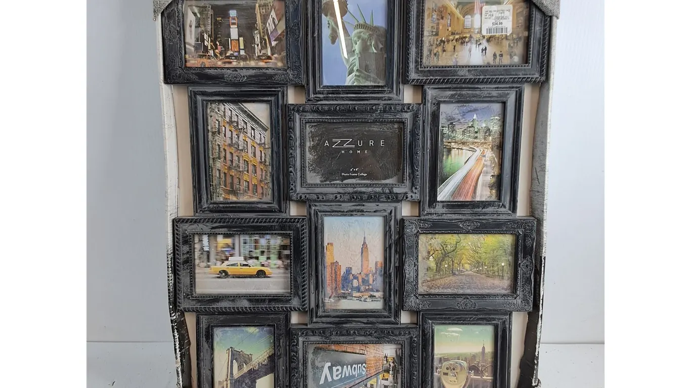 Black 12-Opening Collage Picture Frame