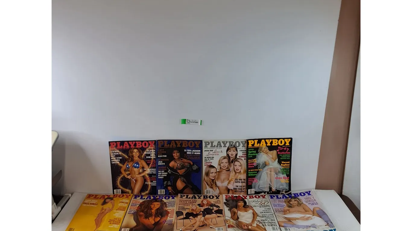 (14) Playboy Magazines in Various Condition, Assorted From 1991 - 1997