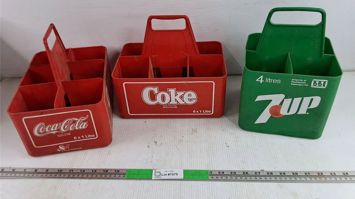Coca Cola & 7Up Bottle Crates