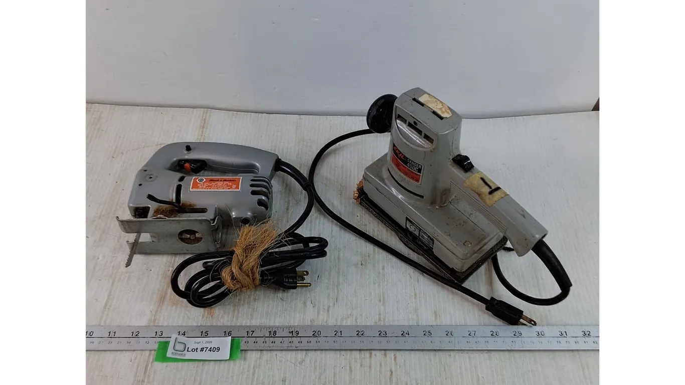 Skil Sander 490C and Black & Decker Variable Speed Super Deluxe Jig Saw Both Tested Works