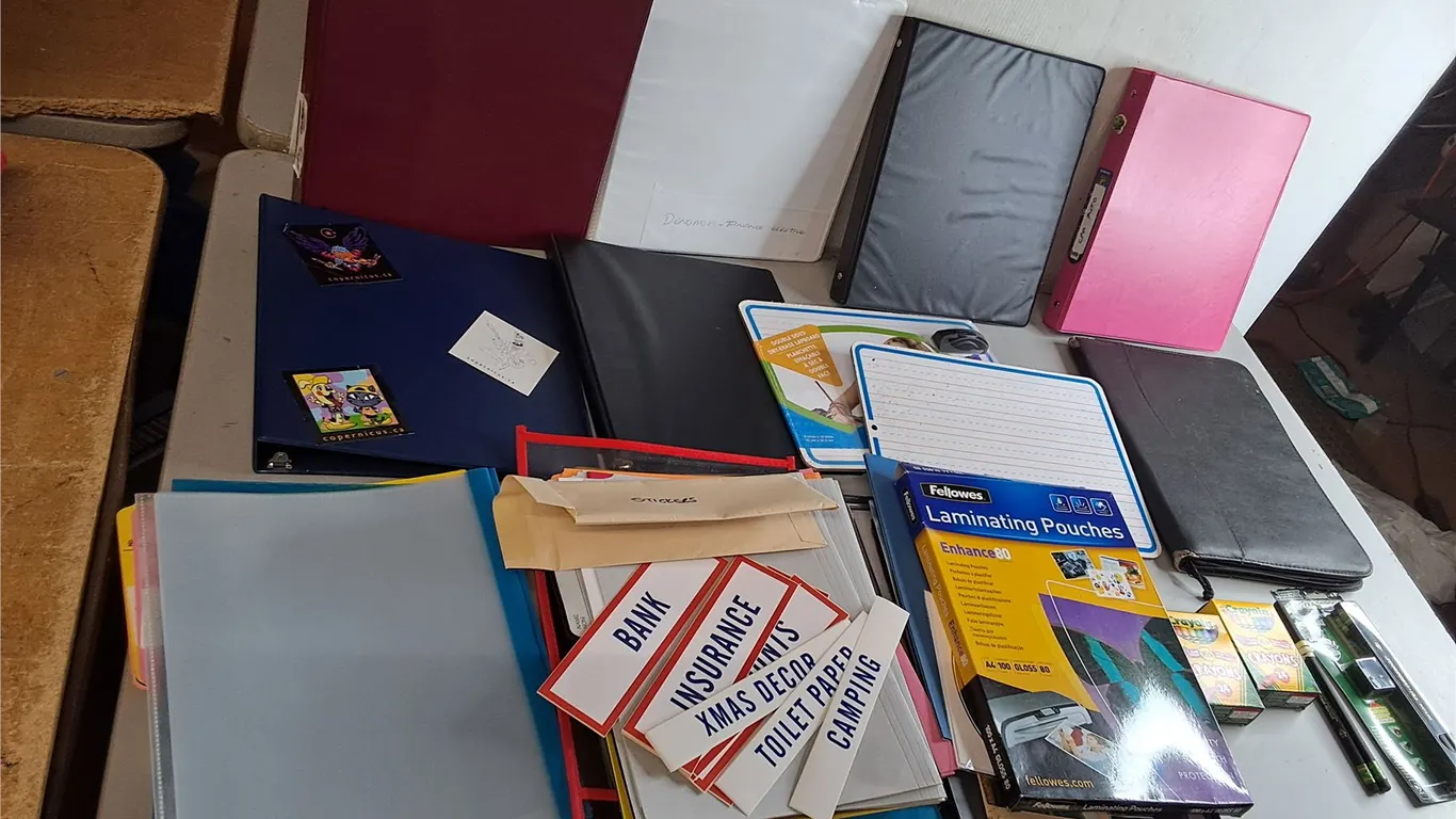 Binders, Crayons, Dry Erase Boards, Misc.