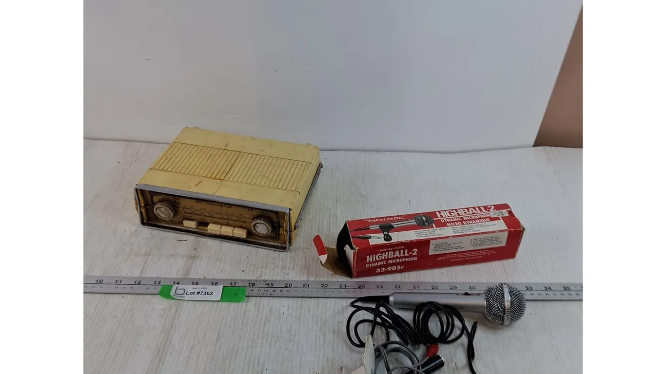 Philips all Transister and Highball-2 Dynamic Microphone Both Untested