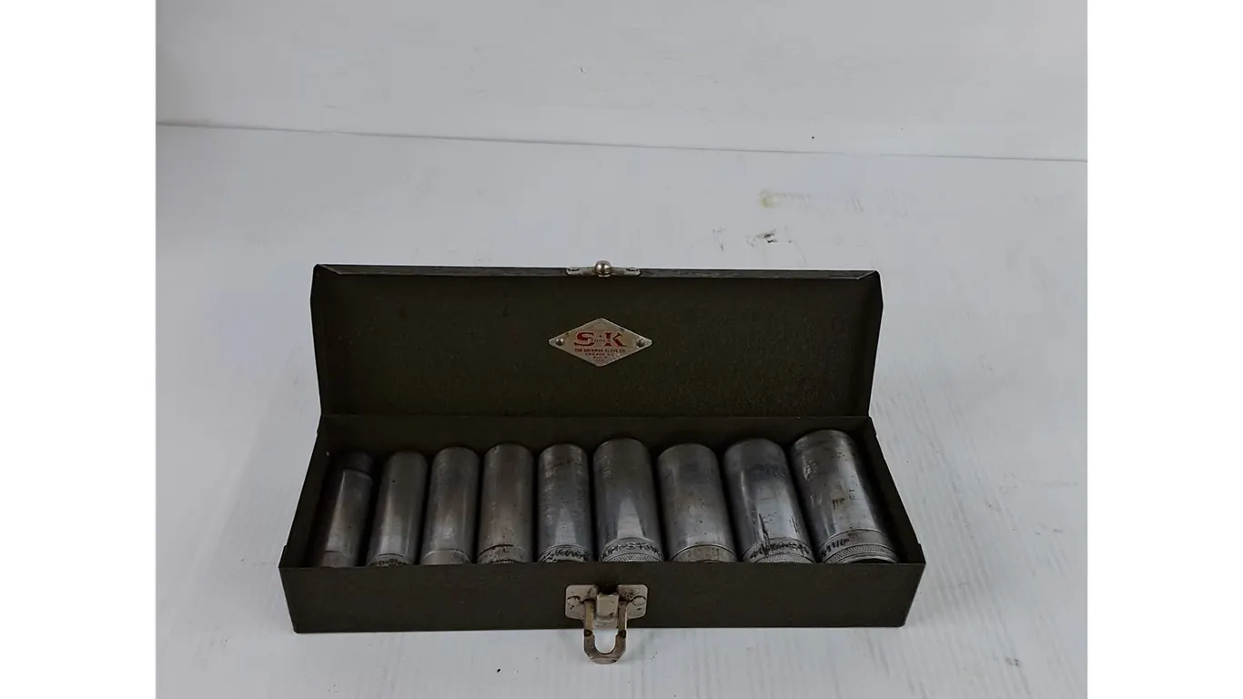 S-K Tools Deep Well Socket Set ( as is)