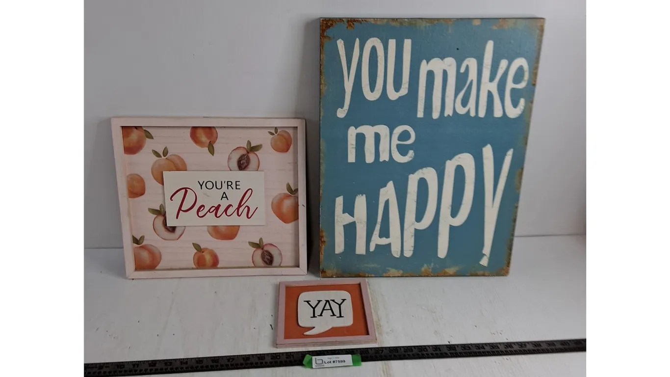 (3) Positive Expression Signs - 16x20", 14x13", 7x7"