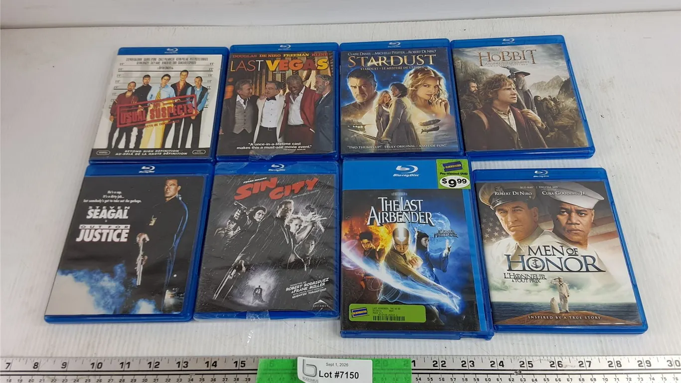 Assorted Blu Ray Movie - Sin City, Men of Honor, Hobbit, Misc