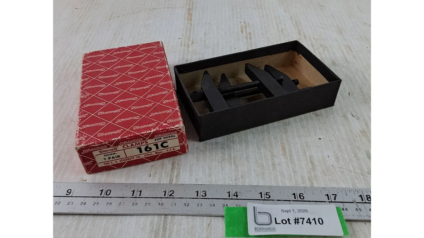 (1) Pairs of Starrett Parallel Clamps in Box