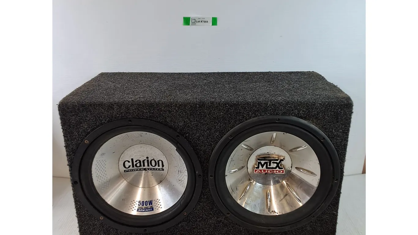 Car Subwoofer Clarion MTX Audio Untested As-Is