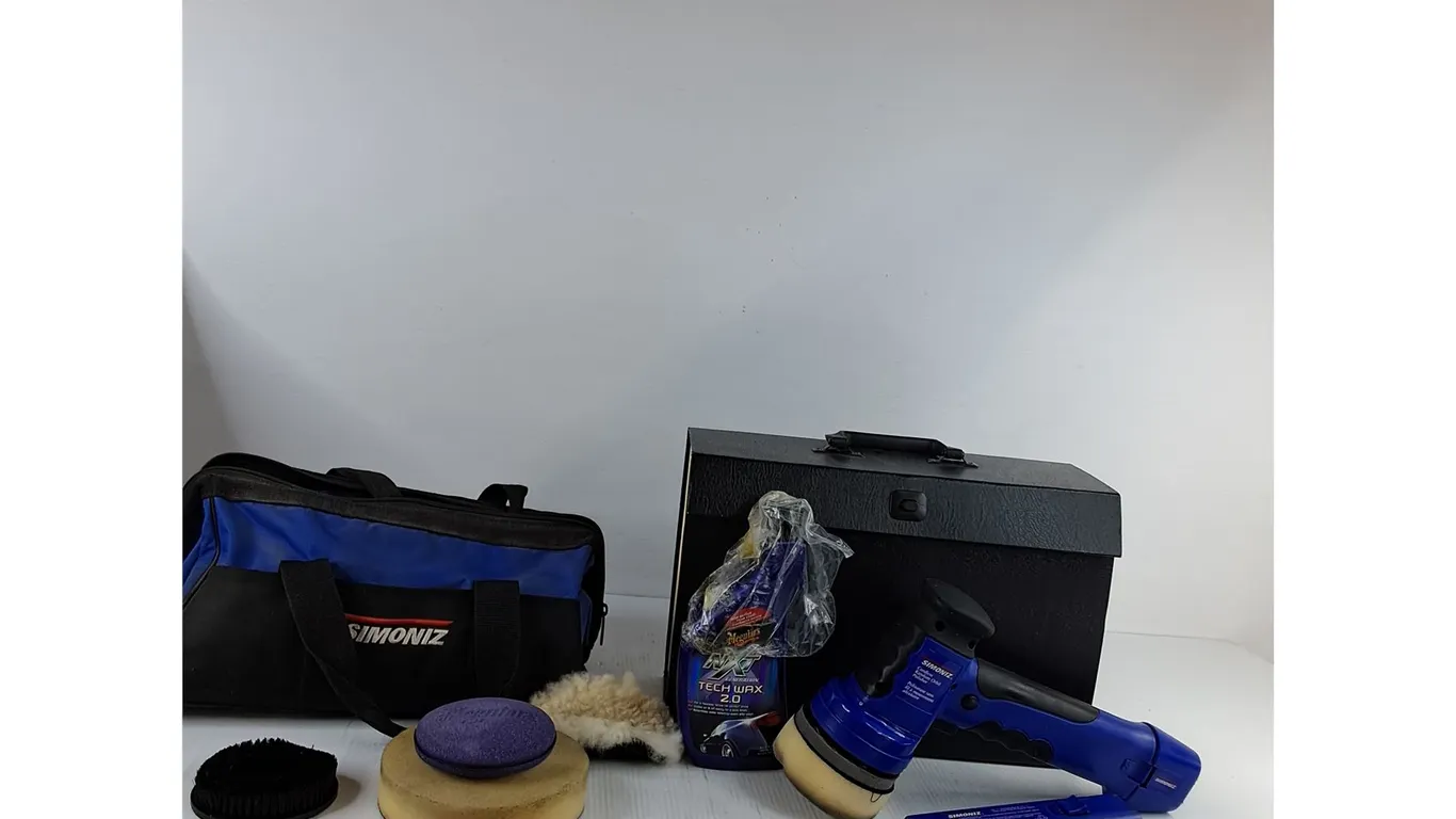 File Organizer, Simoniz Cordless Orbit Polisher ( as is, cannot ship)