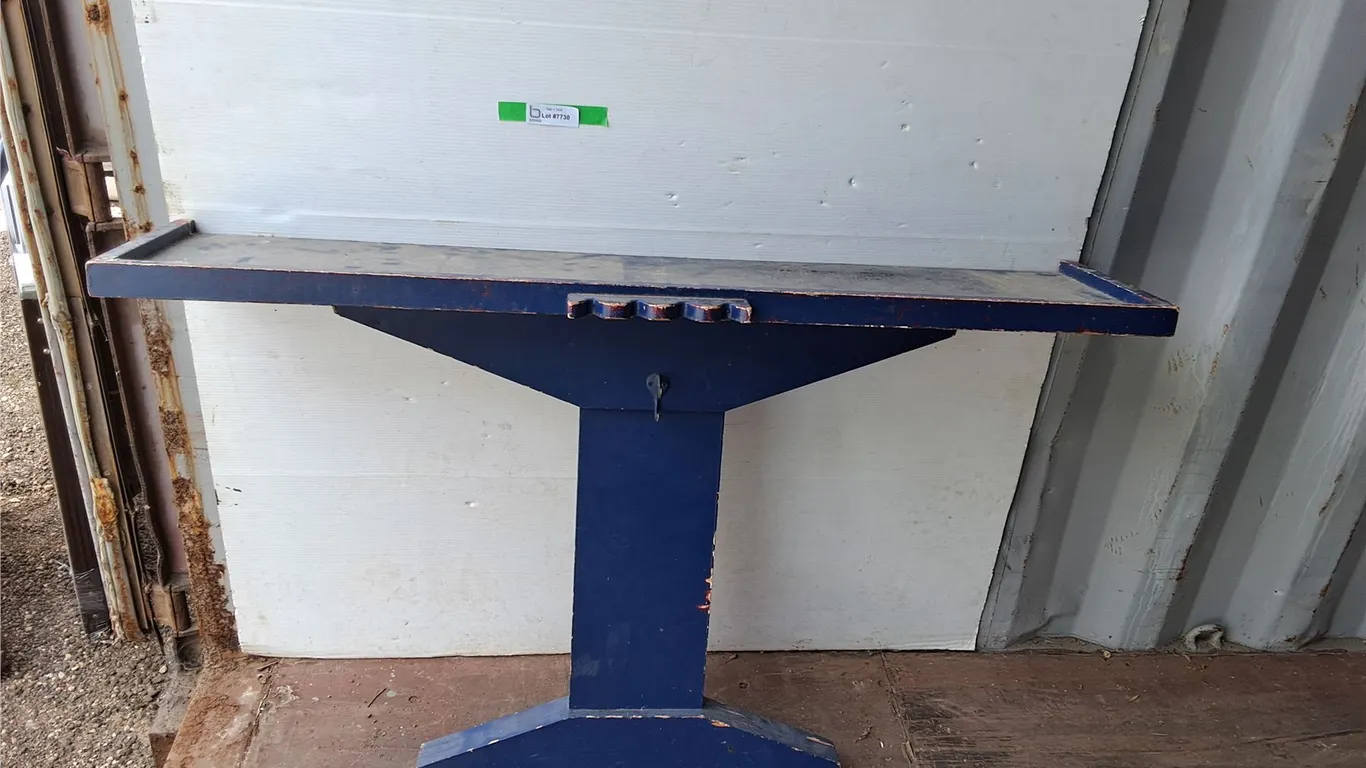 ***Wooden Wall Table with Pool Cue Holder 48" x 12" x 33"- Can't Ship