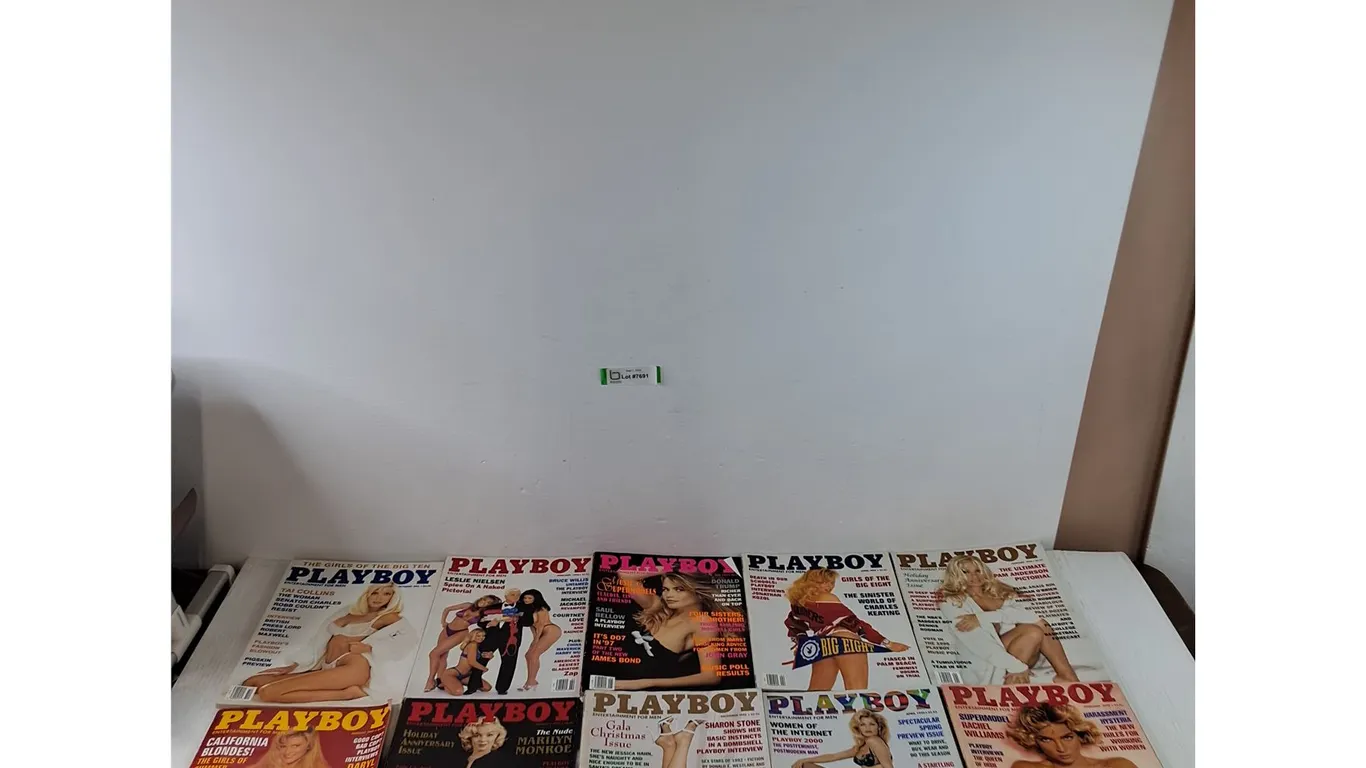 (10) Playboy Magazines in Various Condition, Assorted From 1991 - 1997