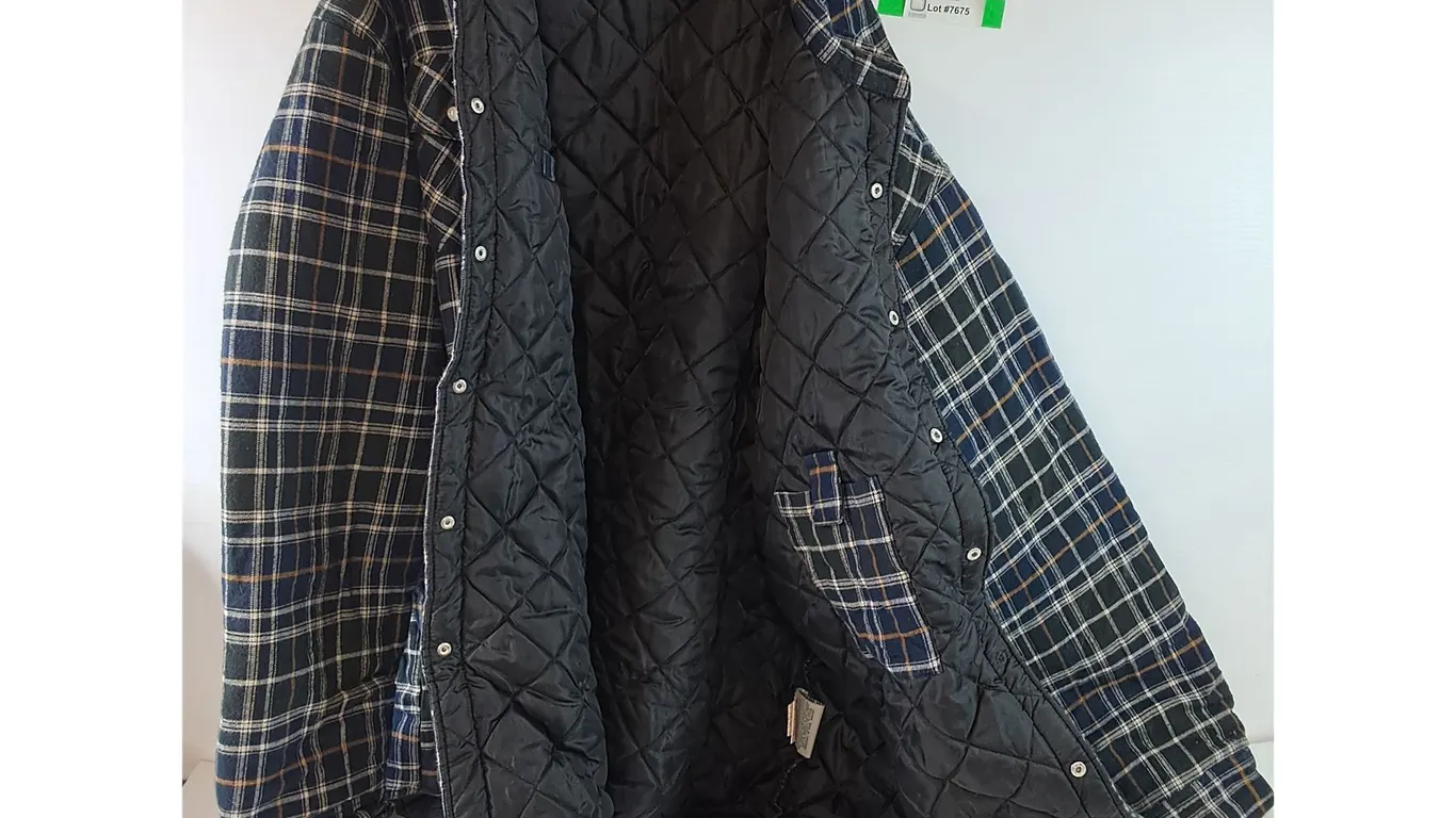 Work King 2XL Black, Blue, Yellow Plaid Coat