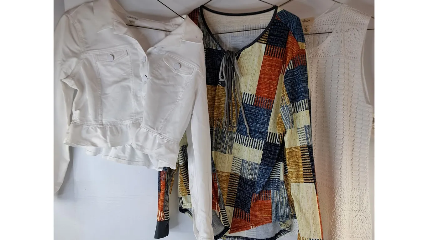 Womens Jacket Size M, Womens Long Sleeve Size L, Womens Tank Top Size L