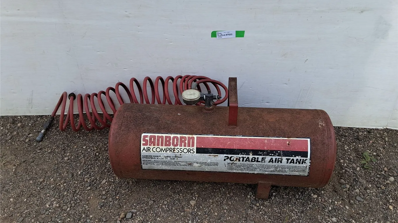 **Sanborn Portable Air Tank 27" x 11", Can't Ship
