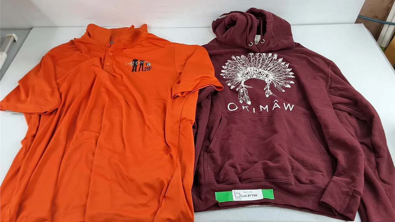 Every Child Matters Shirt & Okimaw Bunny Hug - Size M